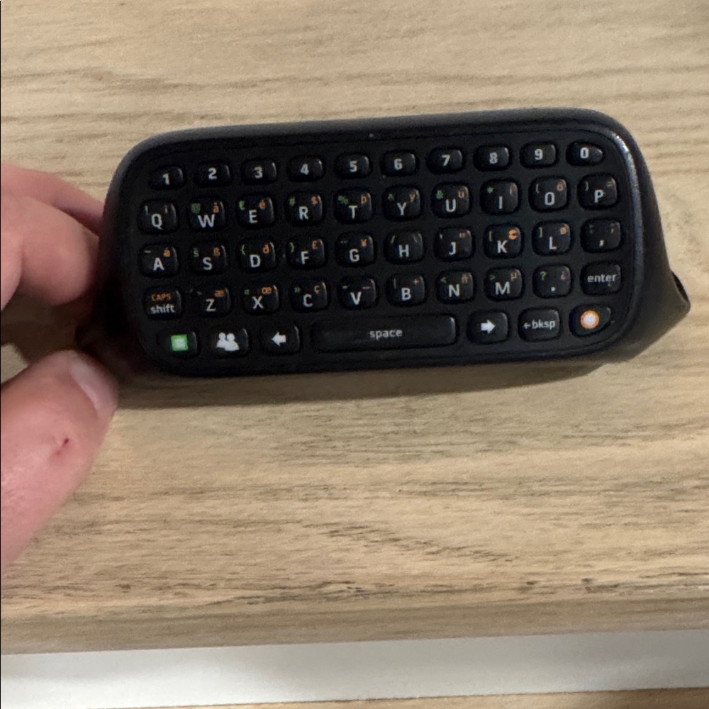 X-Box 360 Black Game Controller Chat pad Keyboard